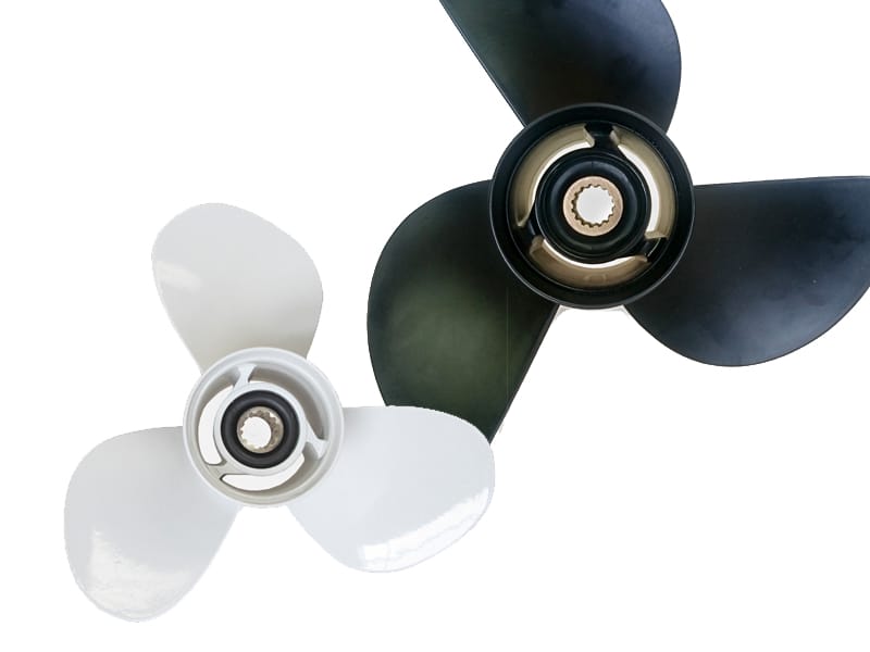 Propellers for Yamaha, Honda and Suzuki outboard engines and